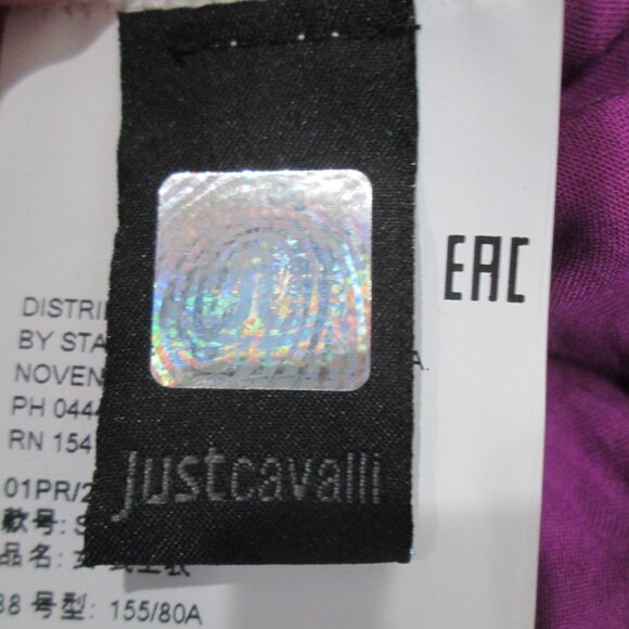 Just Cavalli Cropped Ruffle Sleeve Tank Top - Picture 8 of 8